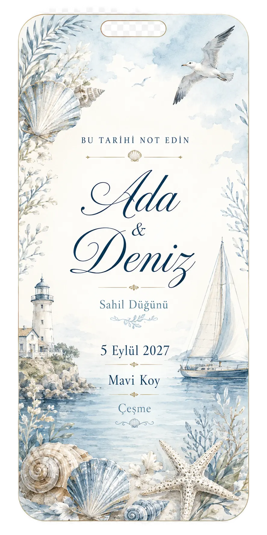 Deniz Rüzgarı şablonu